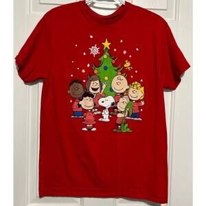 Hybrid Apparel Peanuts Christmas Tree with Charlie Brown and Friends Size‎ M